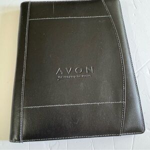 Avon Elegant Black Leather Organizer